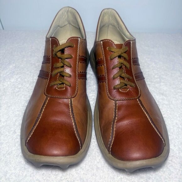 Kenneth Cole Reaction 2 Tone Brown Leather Lace Up Casual Men's Shoes Size 12 - Picture 3 of 9
